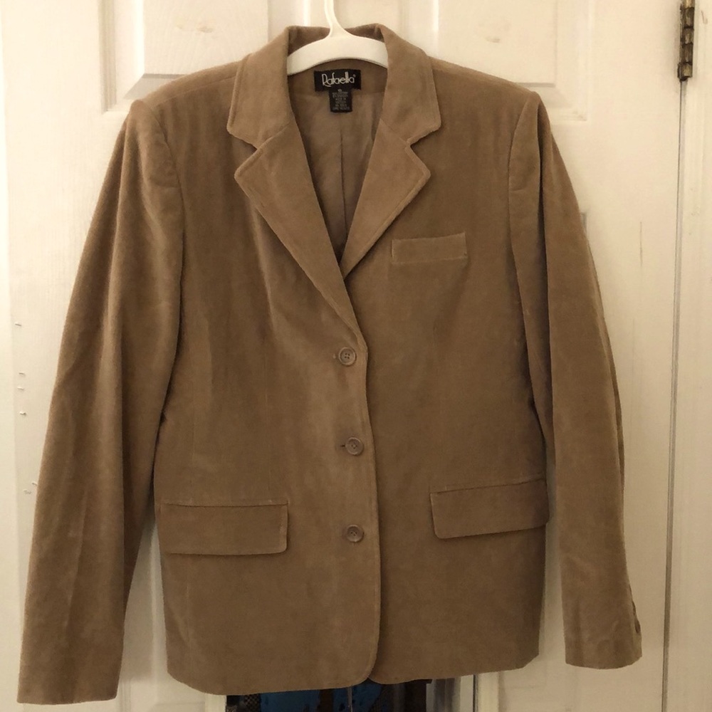 Rafaella Corduroy kaki Front Pockets  Women's Jacket